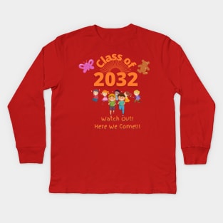 Class of 2032 School Kids Kids Long Sleeve T-Shirt